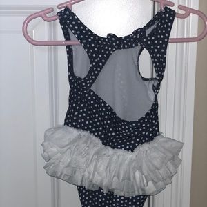Tutu and polka dots swimsuit
